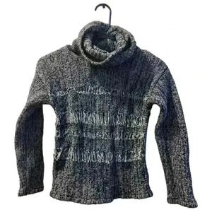 AG Adriano Goldschmied Blue Turtleneck Sweater M Long Sleeve Women's